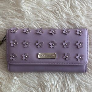 NWT Max Studio Lavender Floral Women's Wallet